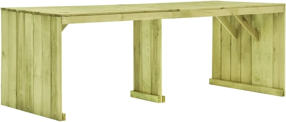 Tuintafel 220x101,5x80 cm geïmpregneerd grenenhout