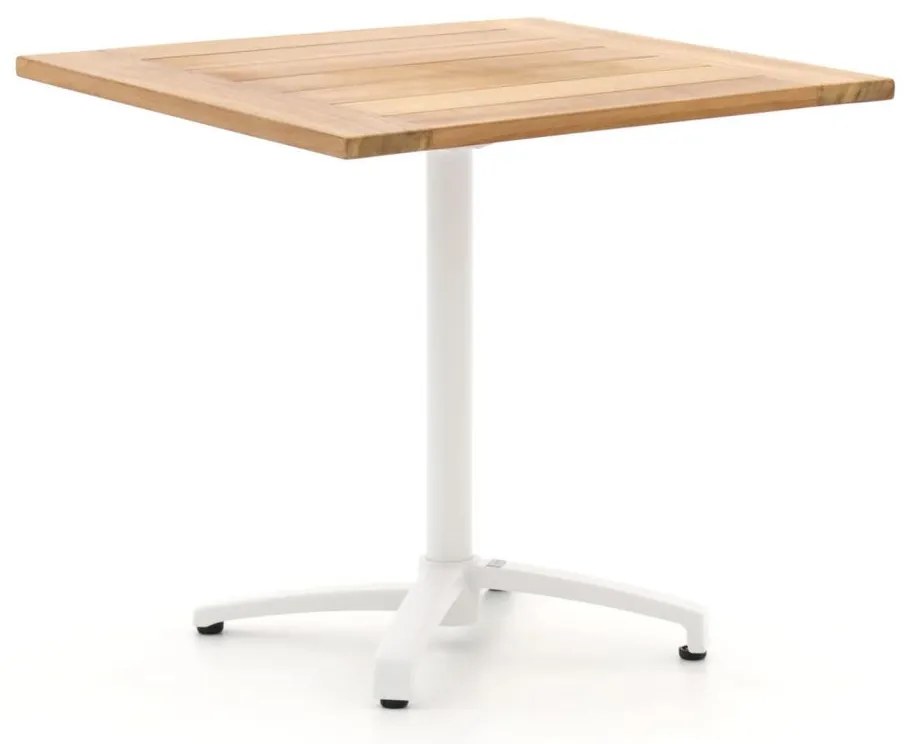 Inklapbare tafel Bellagio  | Vierkant  | Tuintafel Teakhout | 80x80cm | 2 personen | Kees Smit Tuinmeubelen