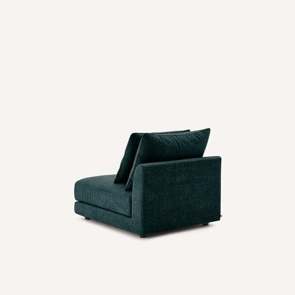 Modulaire bank in chenille fluweel, TIBERIO