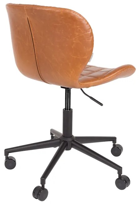 Zuiver OMG Office Design Bureaustoel Bruin Kunstleer