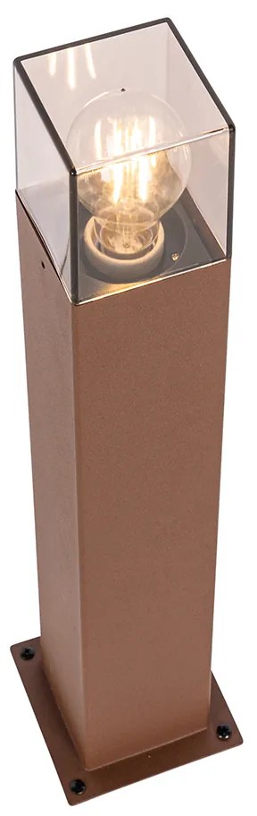 Industriële staande buitenlamp roestbruin 50 cm IP44 - Denmark