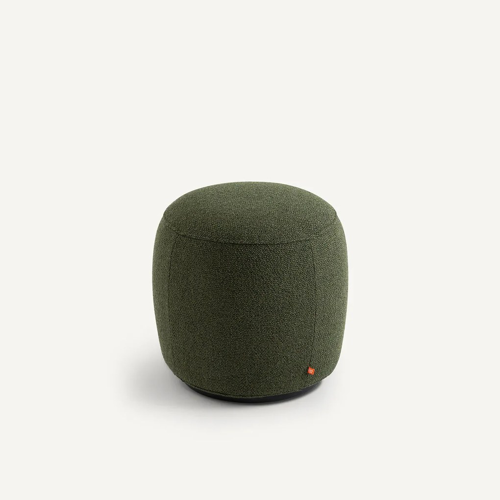 Rosebury poef met bouclé effect, ontwerp Emmanuel Gallina