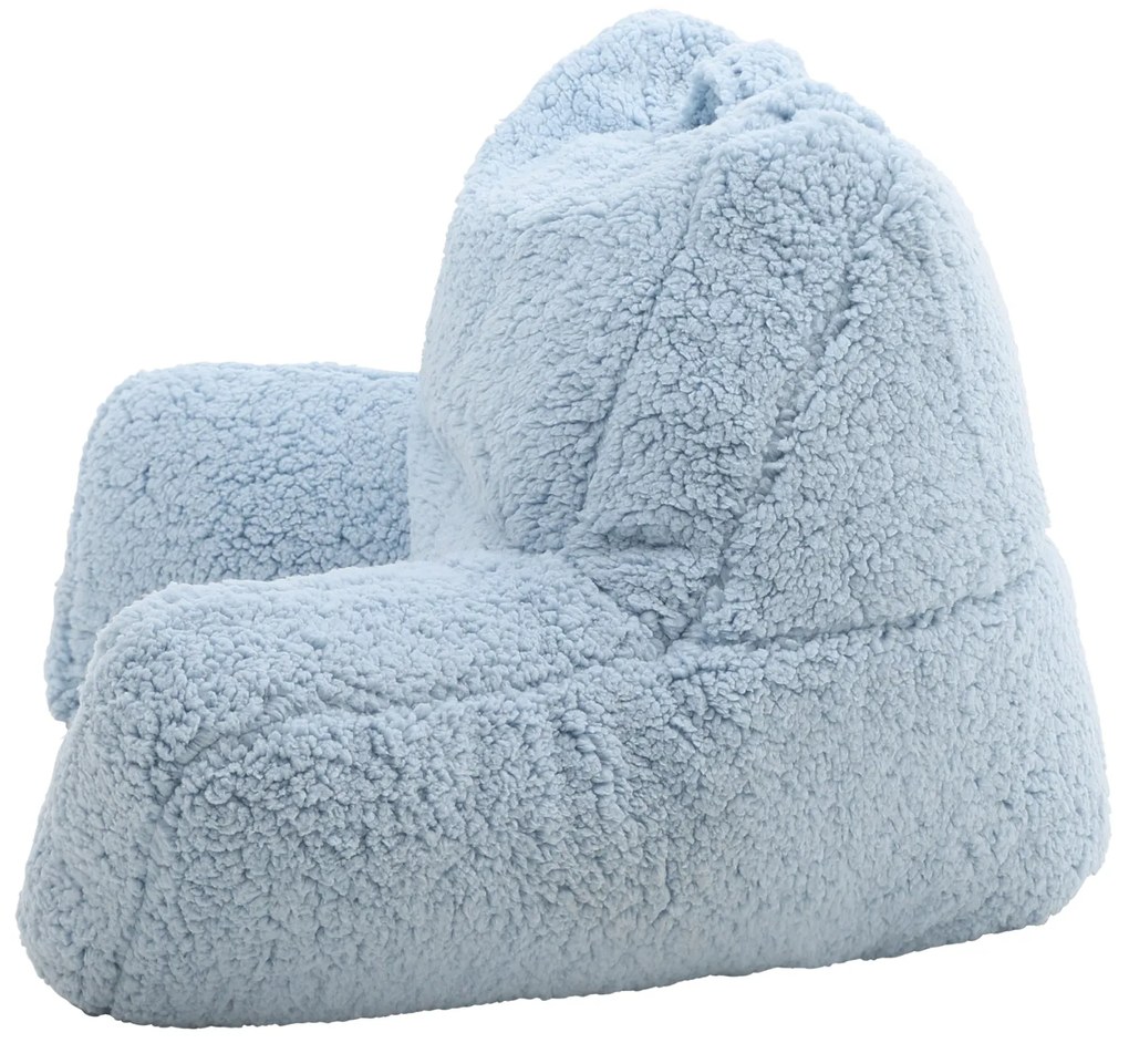 Teddy Fleece Chill Kussen - Aqua