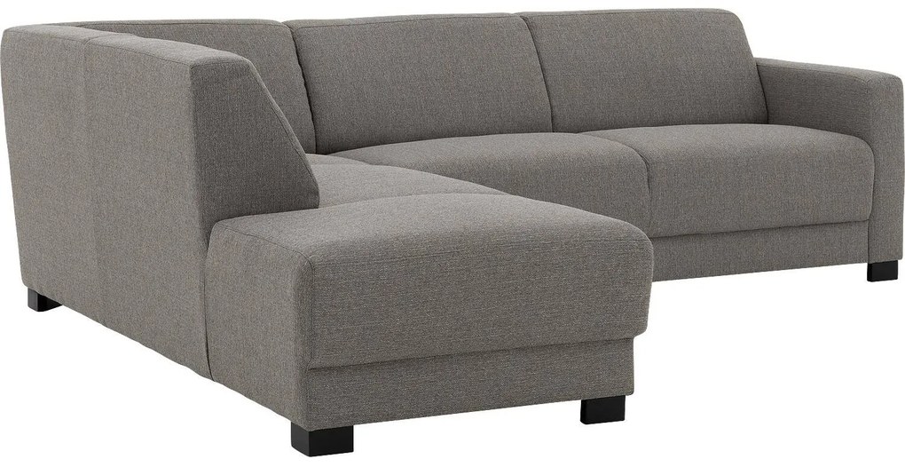 Goossens  My Style grijs, stof, 2,5-zits, stijlvol landelijk met ligelement links