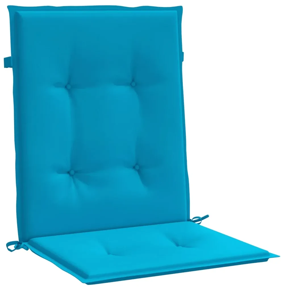 vidaXL Tuinstoelkussens 4 st 100x50x3 cm blauw