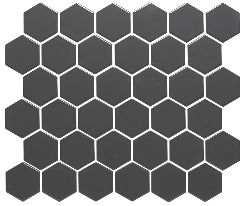 The Mosaic Factory Barcelona hexagon mozaïek tegels 28x33 grijs