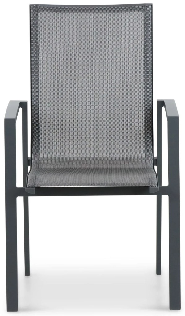 Tuinset 4 personen 90 cm Aluminium/textileen Grijs Lifestyle Garden Furniture Ultimate/Weston