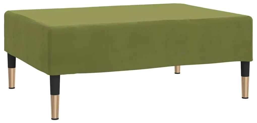 vidaXL Voetenbank 78x56x32 cm fluweel lichtgroen