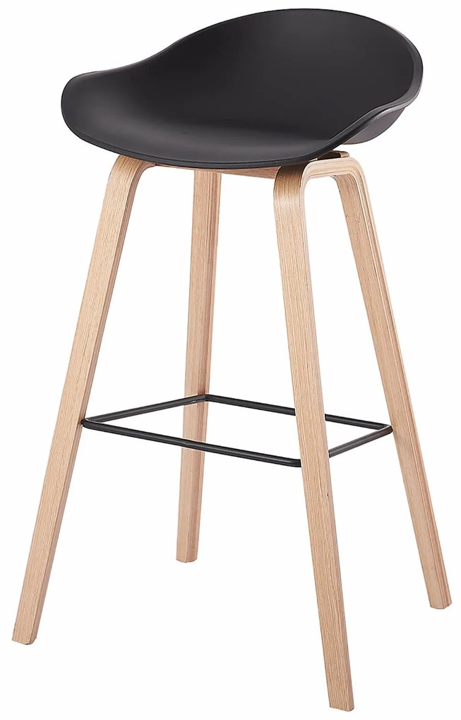 House of Rebels Barkruk - Romeo - 73 cm - Zwart - Hout  - House of Rebels