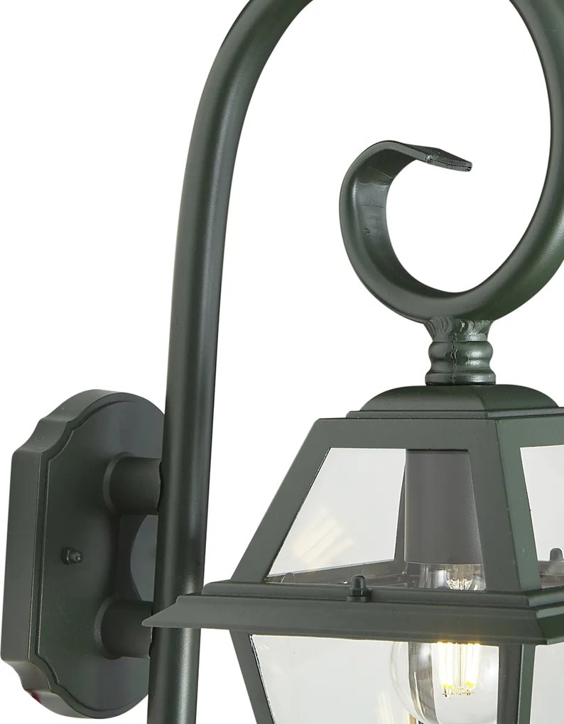 Klassieke buiten wandlantaarn donker groen IP44 - Berta