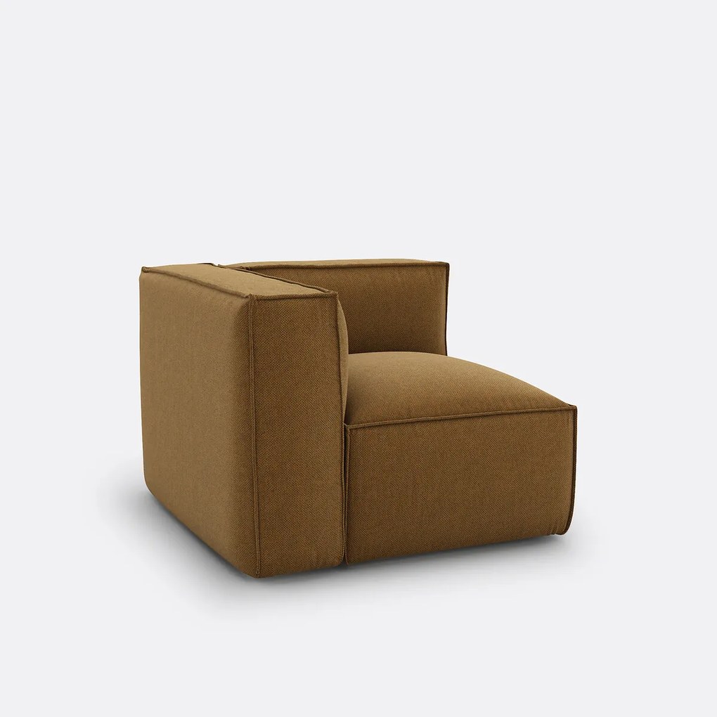 Hoekelement voor modulaire bank, in structuurstof, Seven