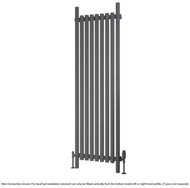 Eastbrook Lambourne horizontale radiator 55x180cm 1146W antraciet