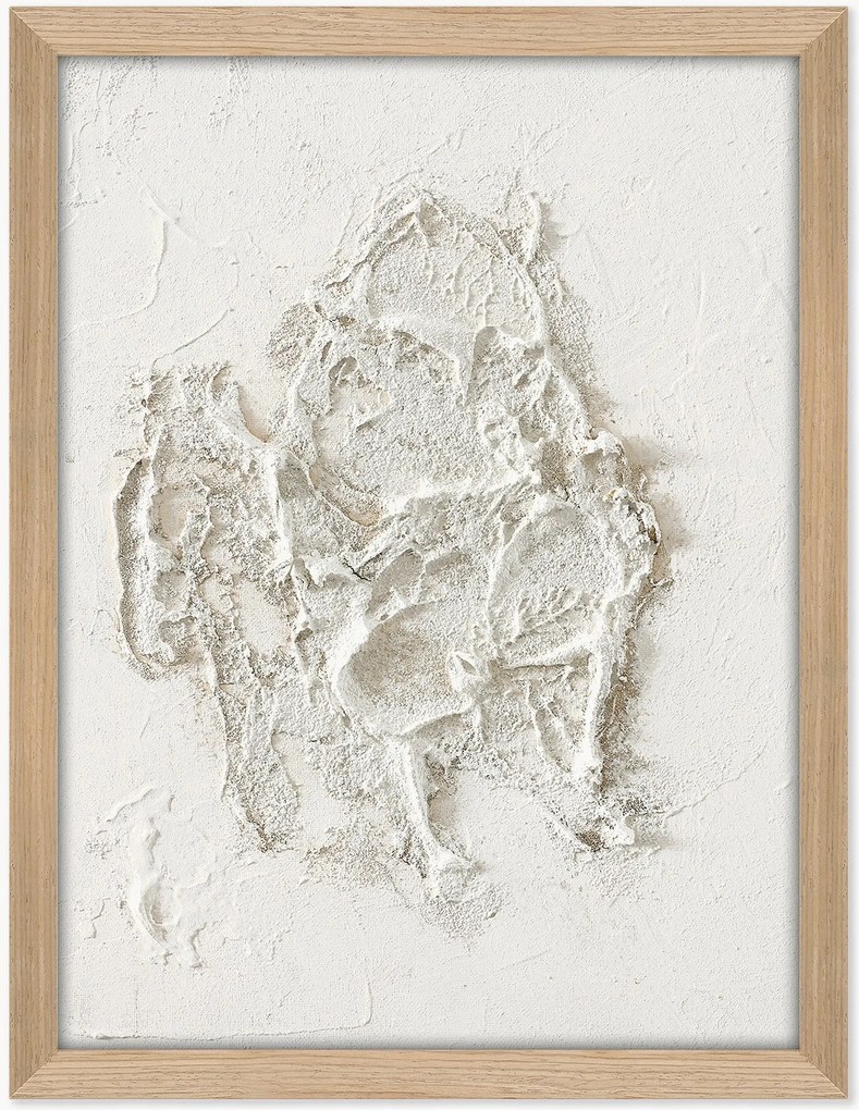 Handbeschilderde canvasdoek White Beach
