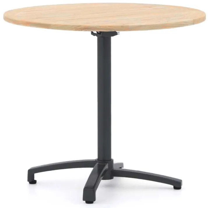 + 10% kassakorting | Inklapbare tafel Bellagio  | Rond  | Tuintafel Teakhout | Ø85cm | 2 personen | Kees Smit Tuinmeubelen