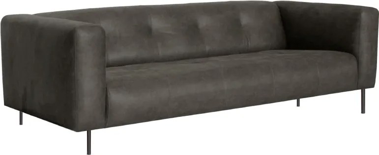 2 zitsbank - Almada - leer Bull antraciet 67
