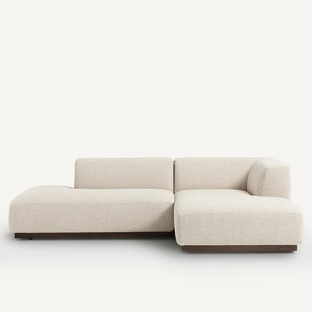 Rechtse hoekbank XL bouclé stof, Jacopo