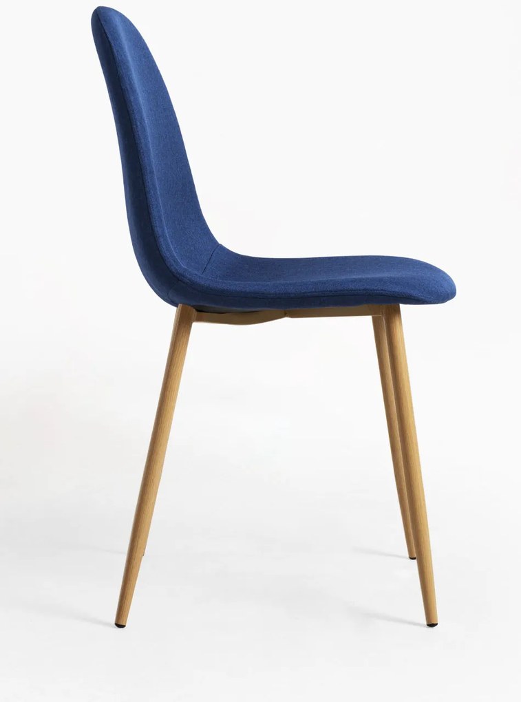 Set 4 Teok Stoffen Stoelen