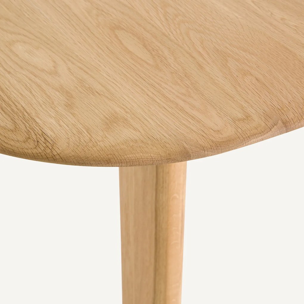 Hoge bistrotafel in massief eiken en ijzer, Gallina ontwerp, MONCEAU