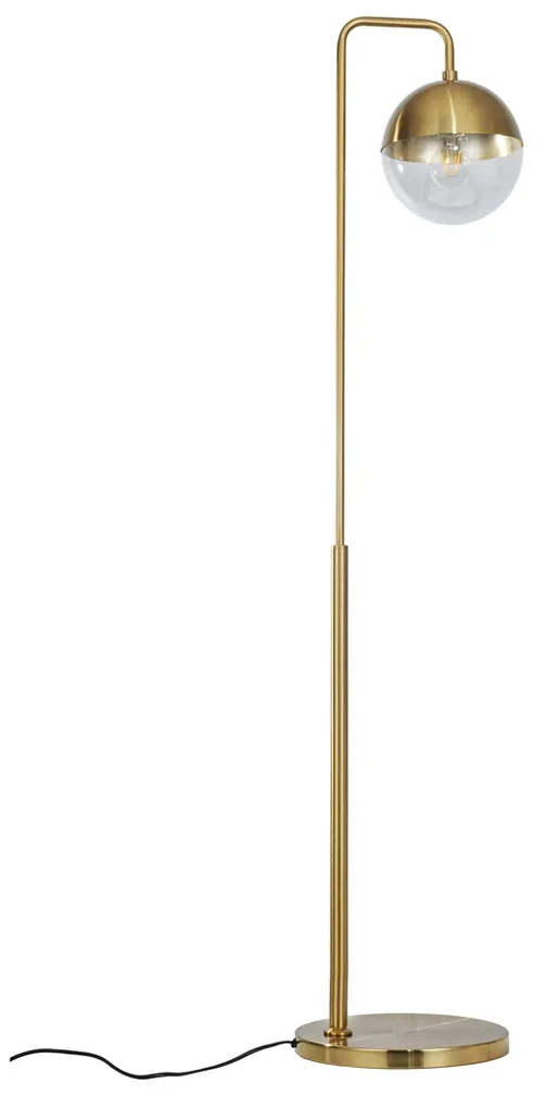BePureHome Globular Messing Vloerlamp Met Glas