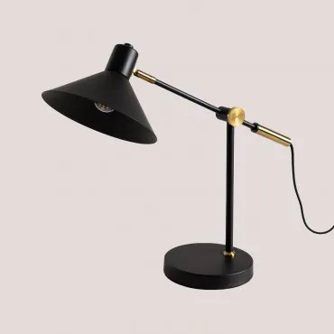 Clayt Ijzeren Tafellamp Zwart - Sklum