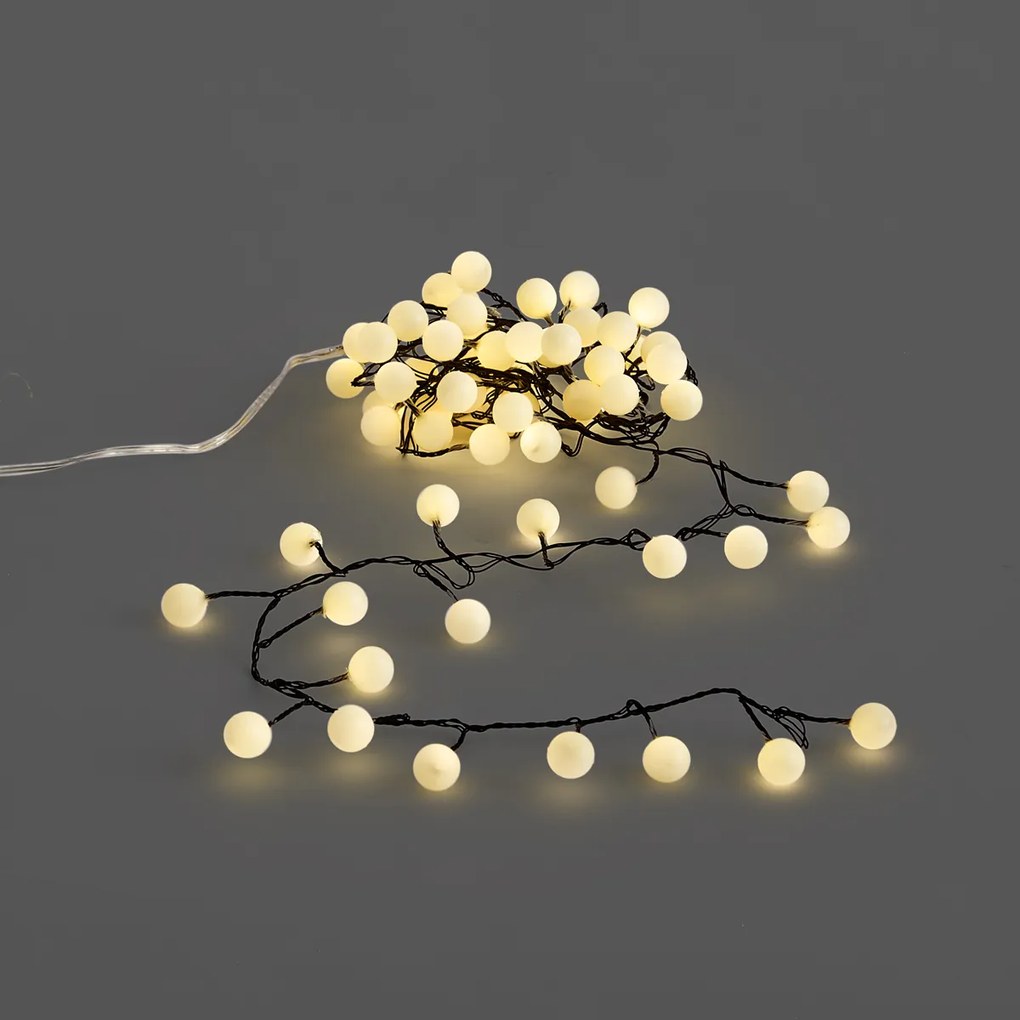 Kerst lichtsnoer groen met 70 LED's wit 3,5m IP20 - Dasher