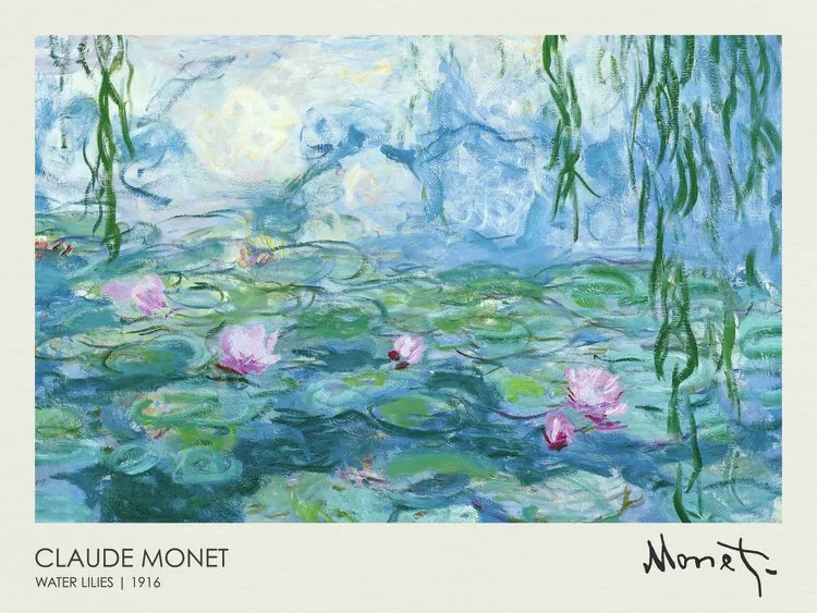 Kunstreproductie Water Lilies 1916, Claude Monet