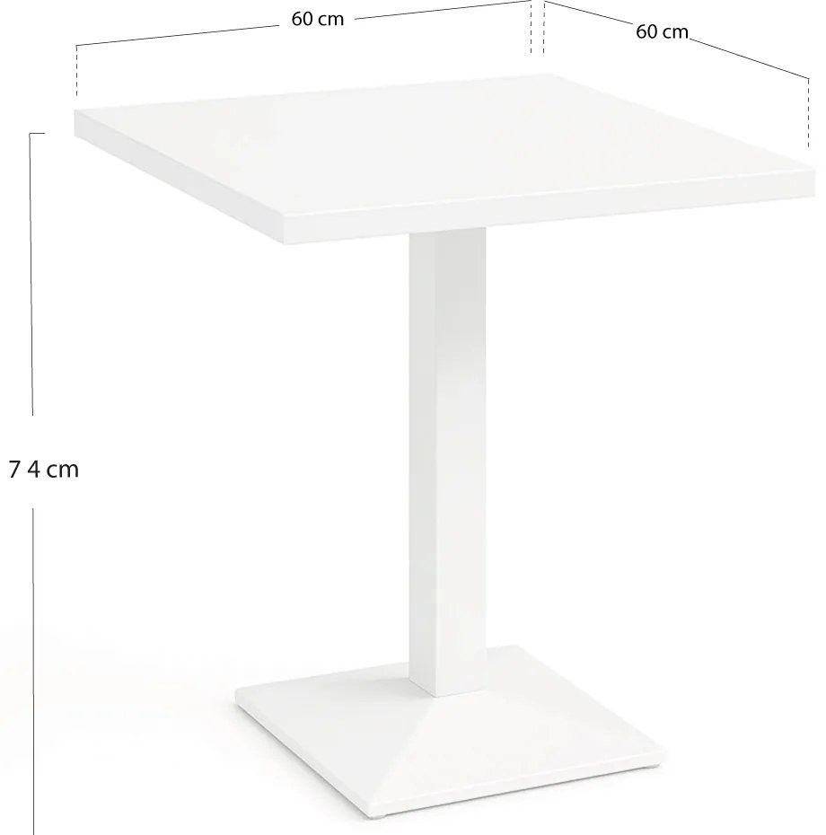 Kuat Wit 70 cm tafel