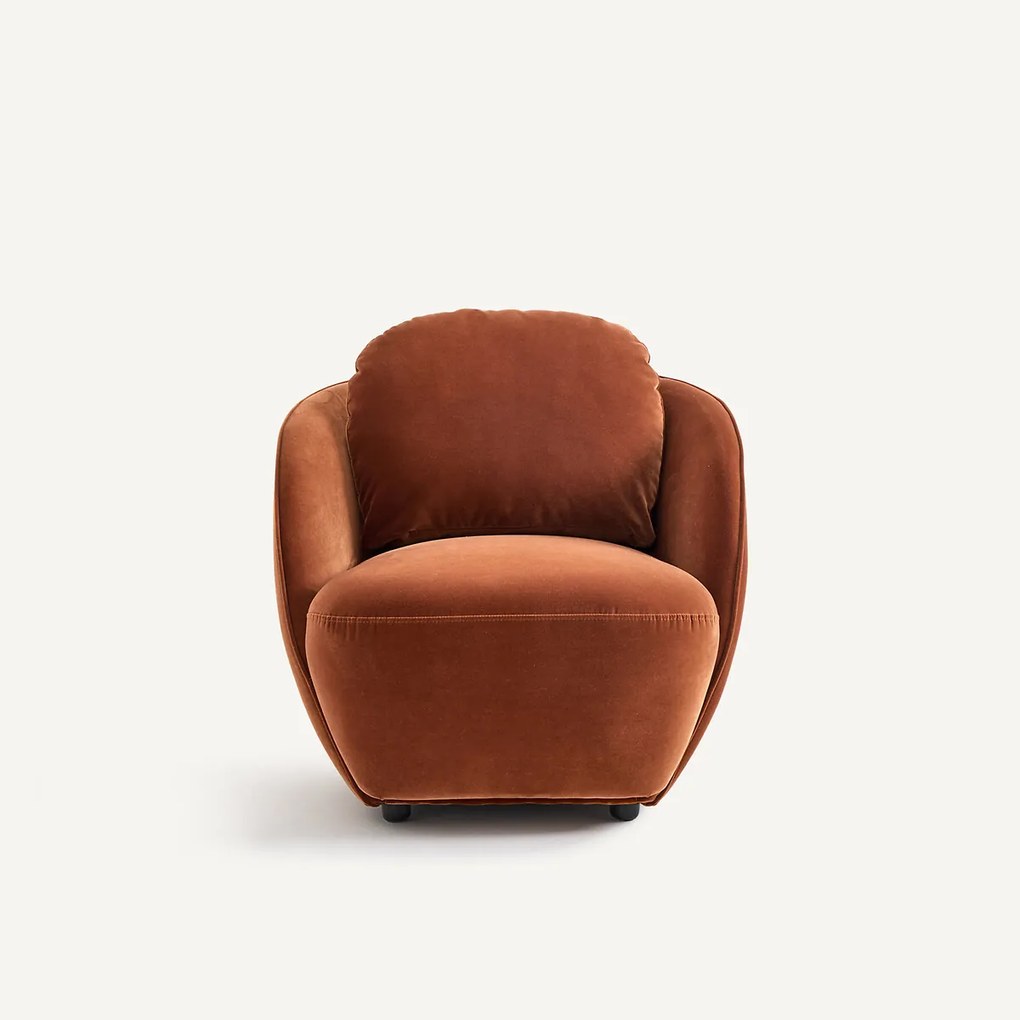 Fauteuil in fluweel, Alpine