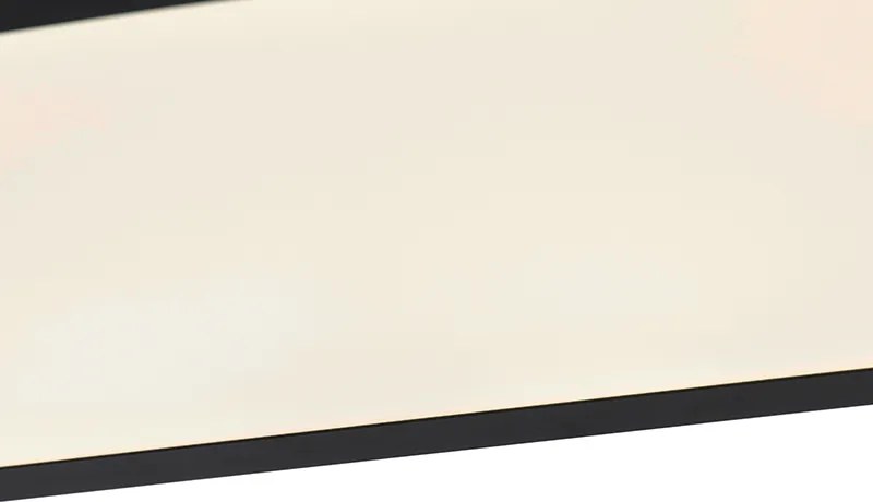 Modern LED paneel zwart 120 cm incl. LED dim to warm - Liv