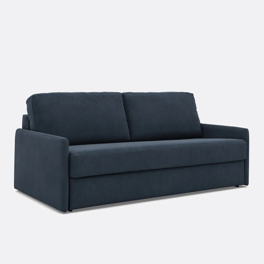 Slaapbank in ribfluweel, Comfort Bultex®, Marta