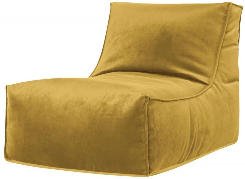 Sitting Point Zitzak Stoel Rock Veluto - Okergeel