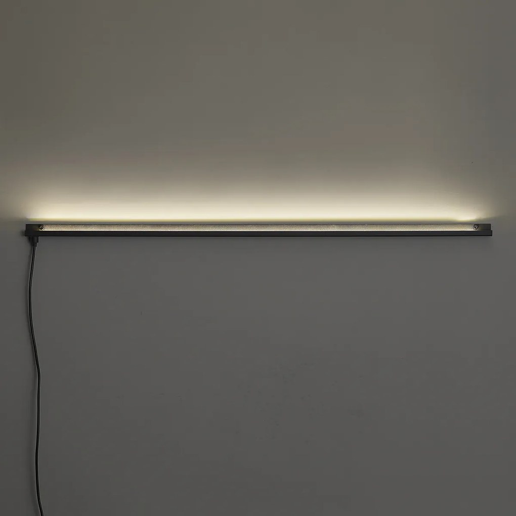 Moderne wandlamp zwart incl. LED - Letterbox