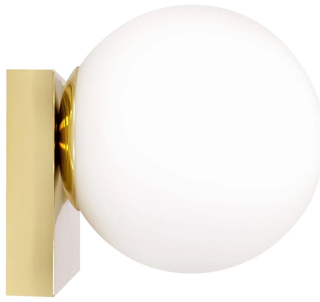 Wandlamp Wandlamp Glazen Bol Goud APP1009-1W