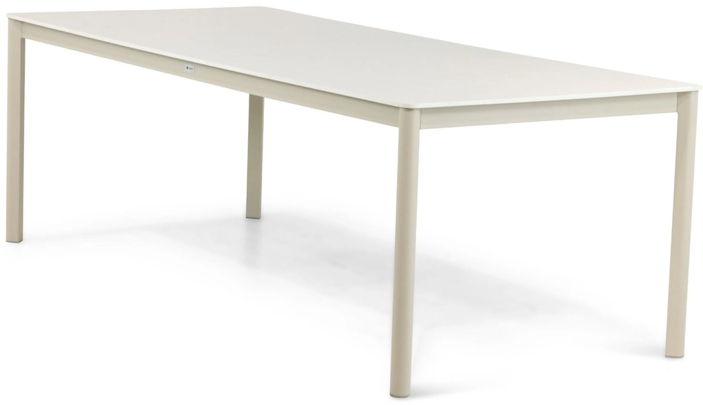 Dining Tuintafel rechthoekig 220 x 100 cm Aluminium/keramiek Taupe Como