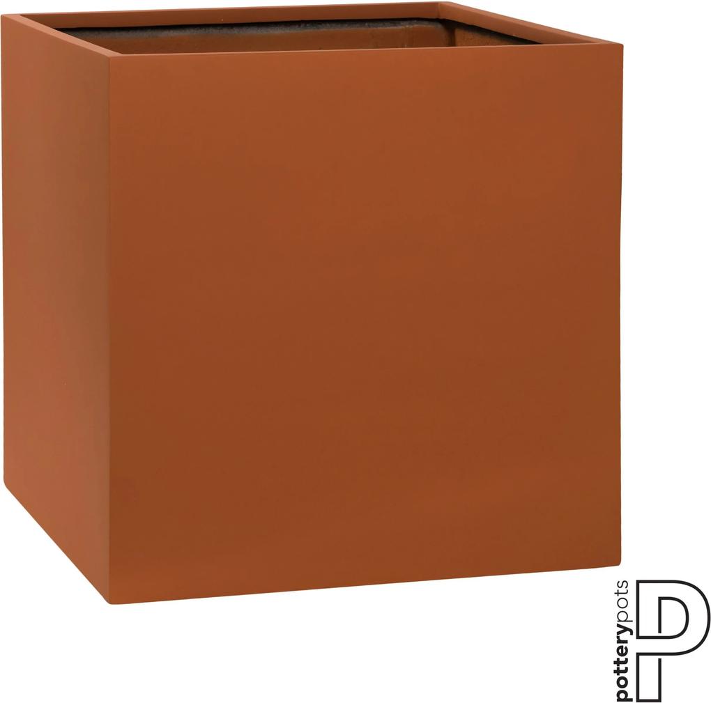 Pottery Pots | Bloempot Block xl: lengte 60 cm x breedte 60 cm x hoogte 60 cm terracotta outdoor bloempotten fiberstone | NADUVI outlet