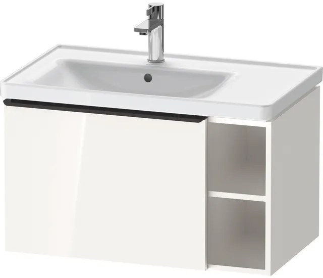 Duravit D-Neo wastafelonderkast 78.4x44x45.2cm 1 lade met softclose wit Hoogglans de425802222