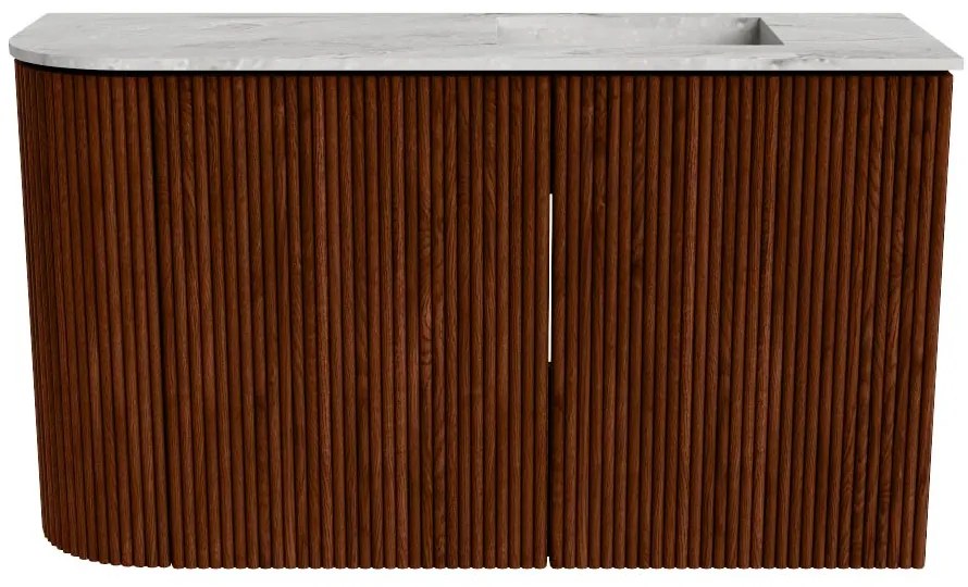 Mondiaz Joya DLux 70cm toiletmeubel ronding links ruby met wastafel faye rechts 1 kraangat glace