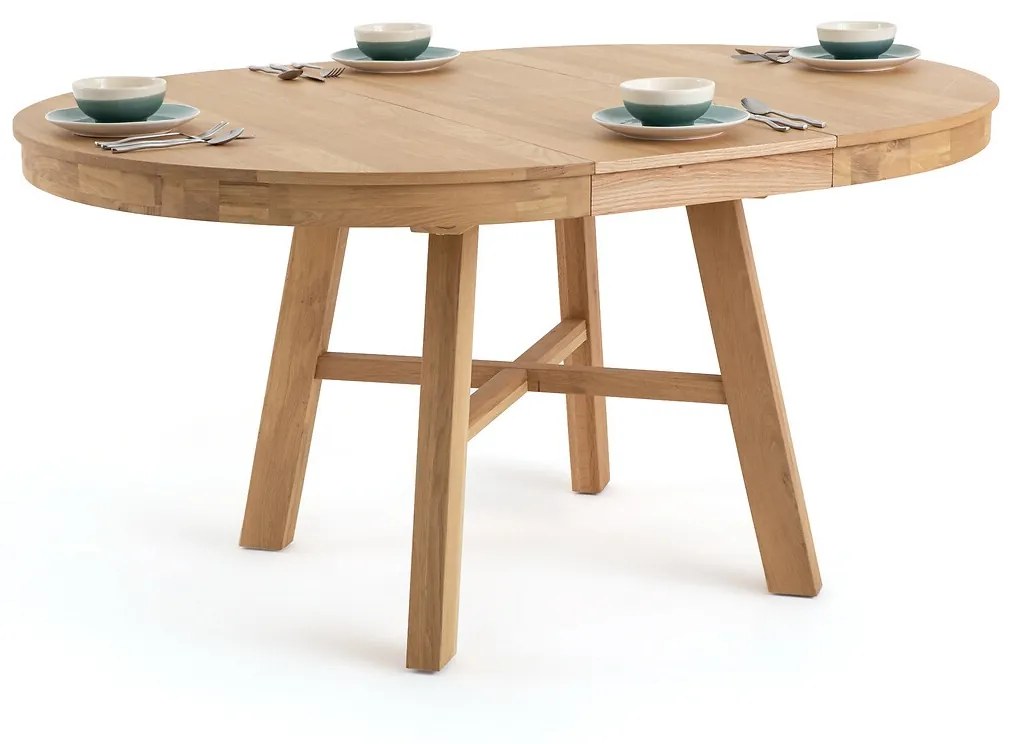 Ronde tafel, uitschuifbaar 4 - 8 personen, Zebarn