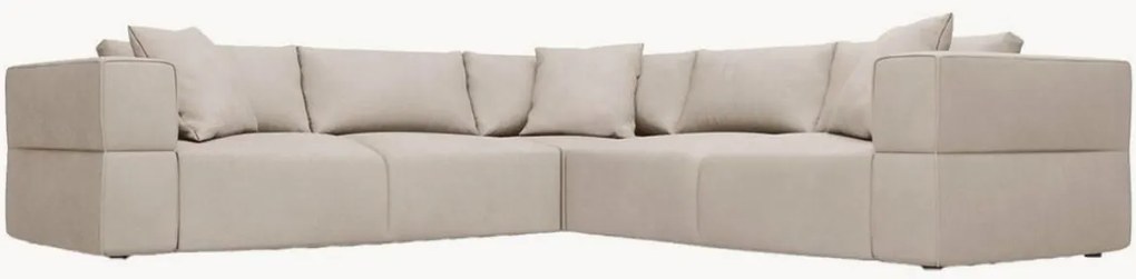 Omkeerbare chenille hoekbank Esther (5-zits)