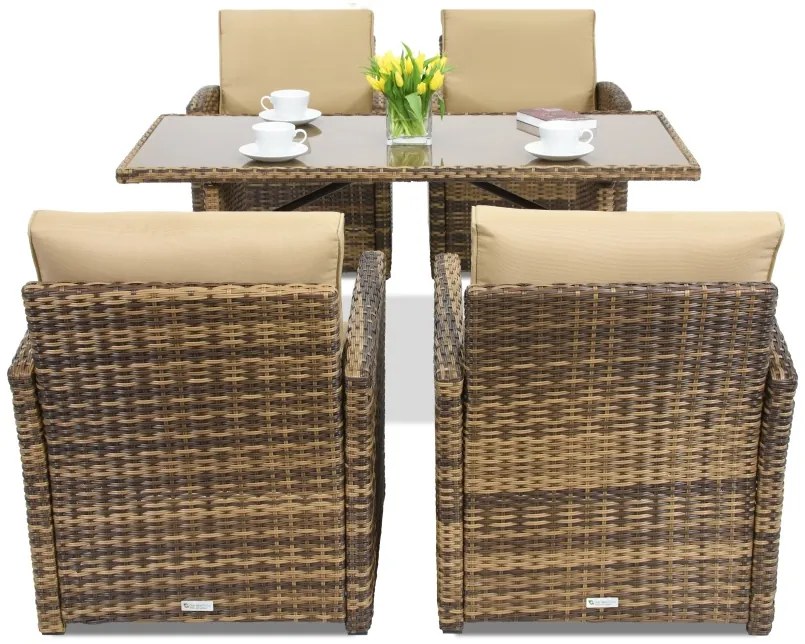 Monaco Premium 4 Garden Point tuinmeubelen bruin