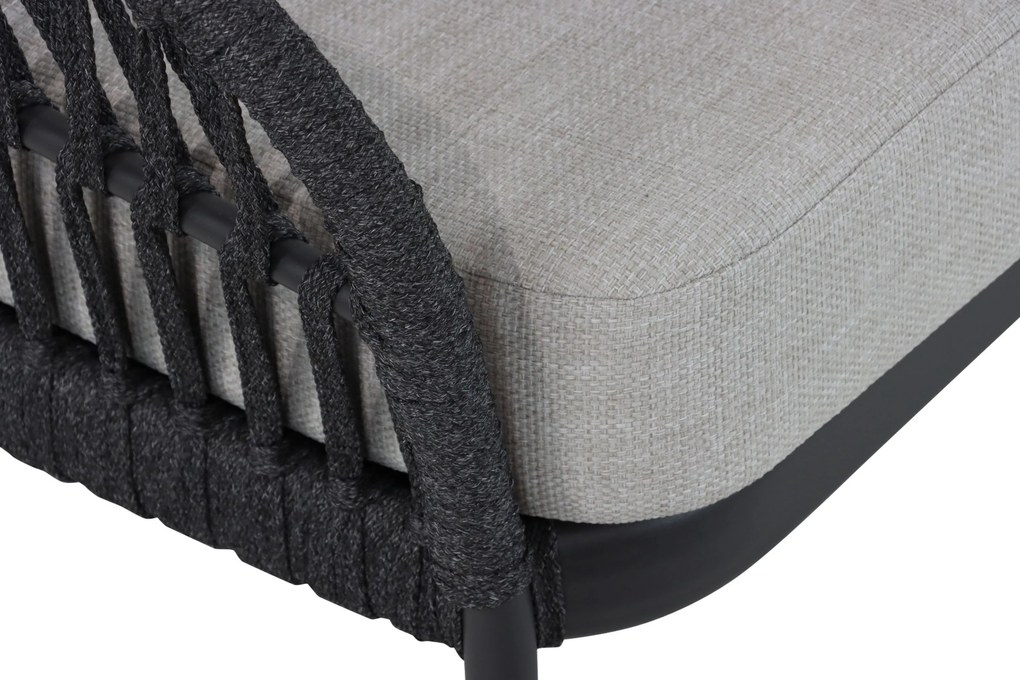 Hoek loungeset 5 personen Aluminium/rope Grijs  Coco Puerto/Montana