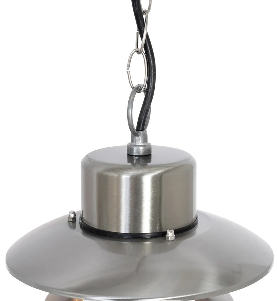 Buitenlamp Industriële hanglamp staal IP44 - Shell Industriele / Industrie / Industrial E27 IP44 Buitenverlichting rond