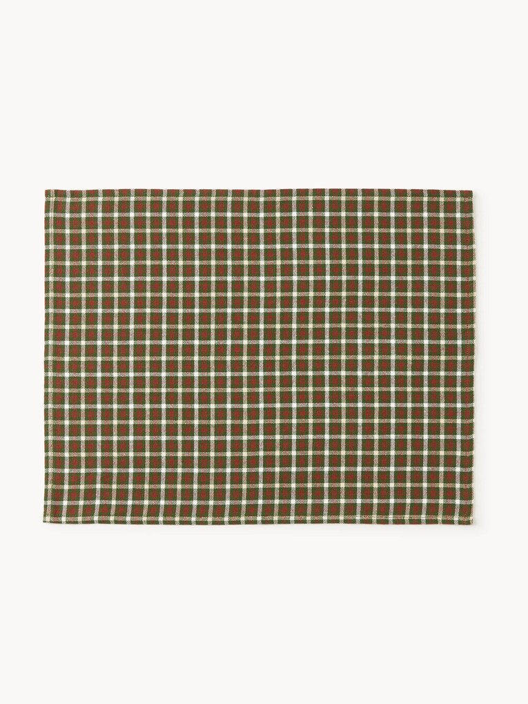 Katoenen placemats Ulla, 2-delig