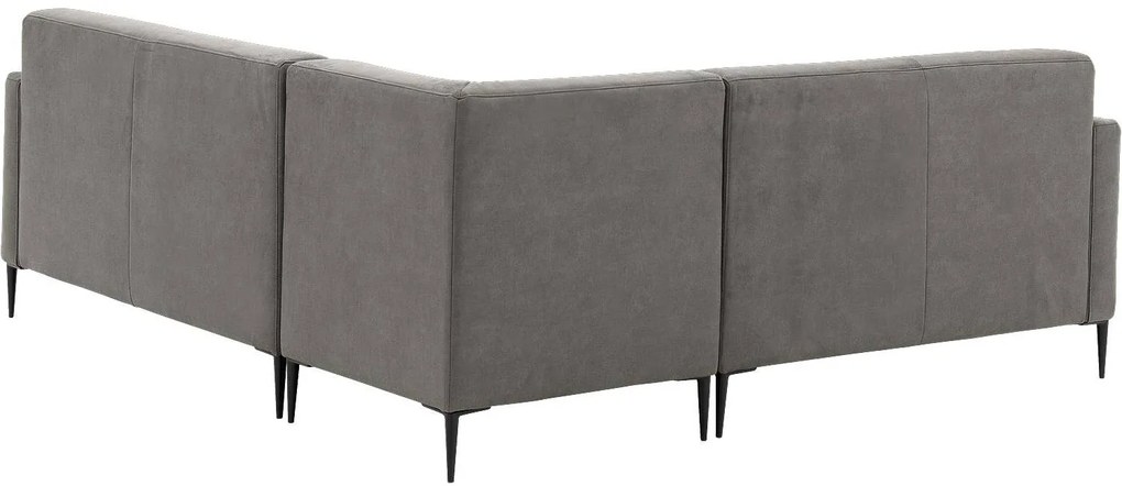 Goossens Key West grijs, micro leer, 2-zits, modern design