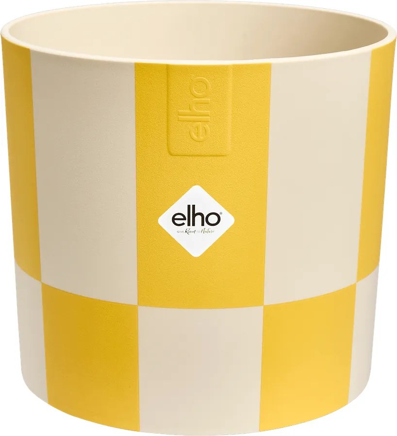 Pot Elho Blocks & Stripes geel