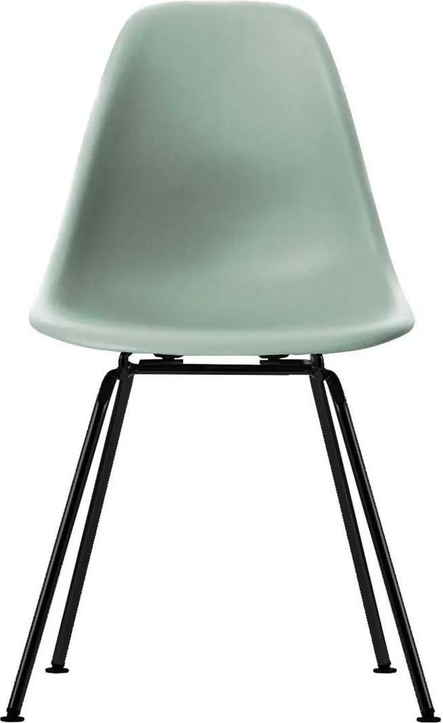 Vitra DSX stoel kuip moss grey onderstel zwart gepoedercoat