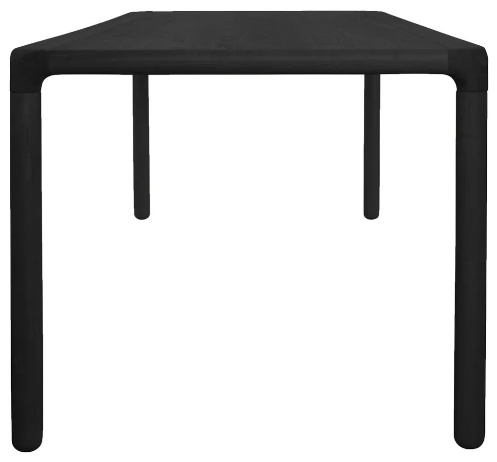 Zwarte Eetkamertafel Van Hout 220x90 Cm - 220 X 90cm.