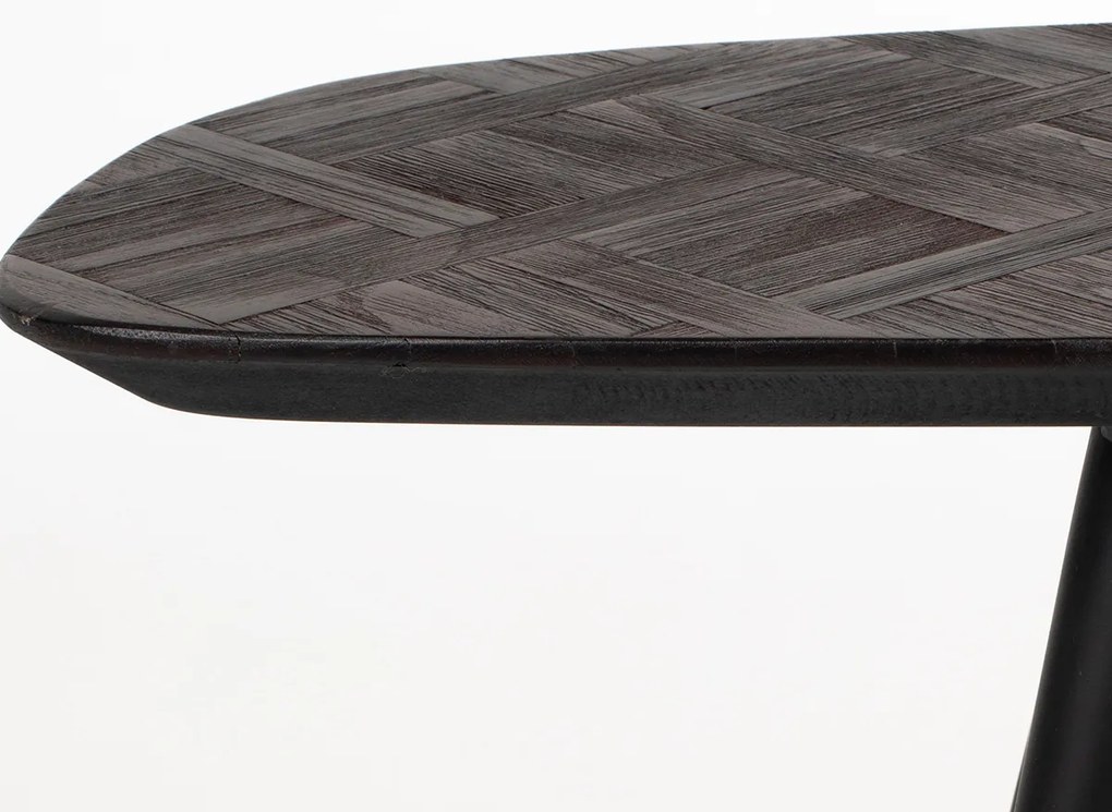 Bankje Donker Teak Hout Mozaiek