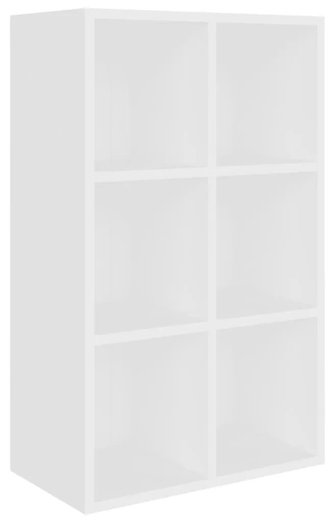 vidaXL Boekenkast/dressoir 66x30x97,8 cm bewerkt hout wit