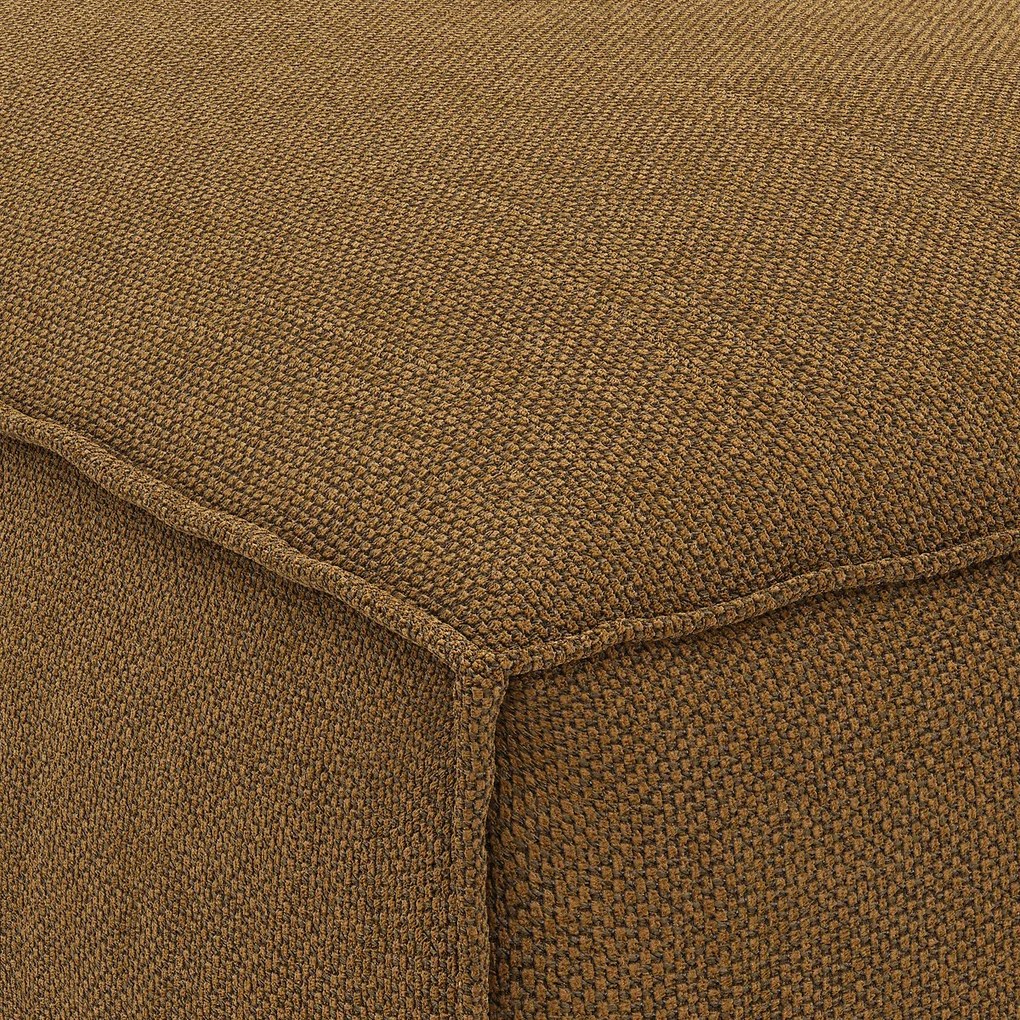 Modulaire longchair getextureerde stof, Seven